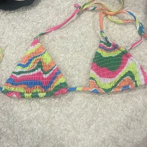 Colorful bikini top